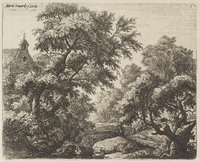 TvB G 3395
<br/>
De drager bij de kleine kapel
<br/>
<em>Waterloo, Anthonie, (1609-1690)</em>